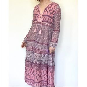 驚きの値段で タグ付き未使用 訳ありblue Boheme Dress Printed ワンピース Salsalinerohotel Com